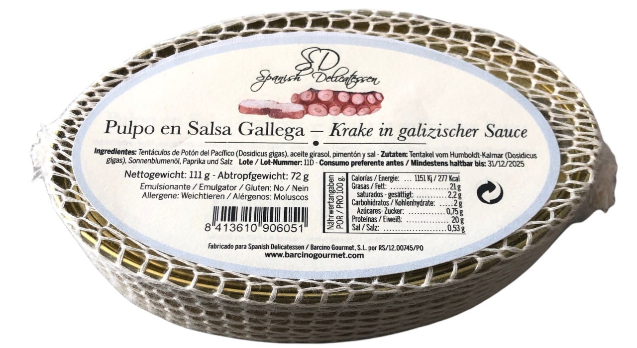 Pulpo en Salsa Gallega - Krake in galizischer Sauce 111g