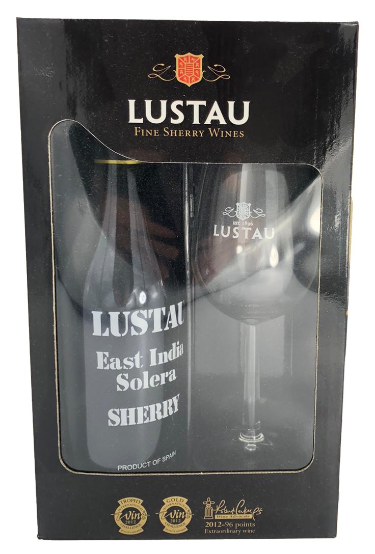 Lustau East india Solera Sherry 0,5 l In GB + Glas