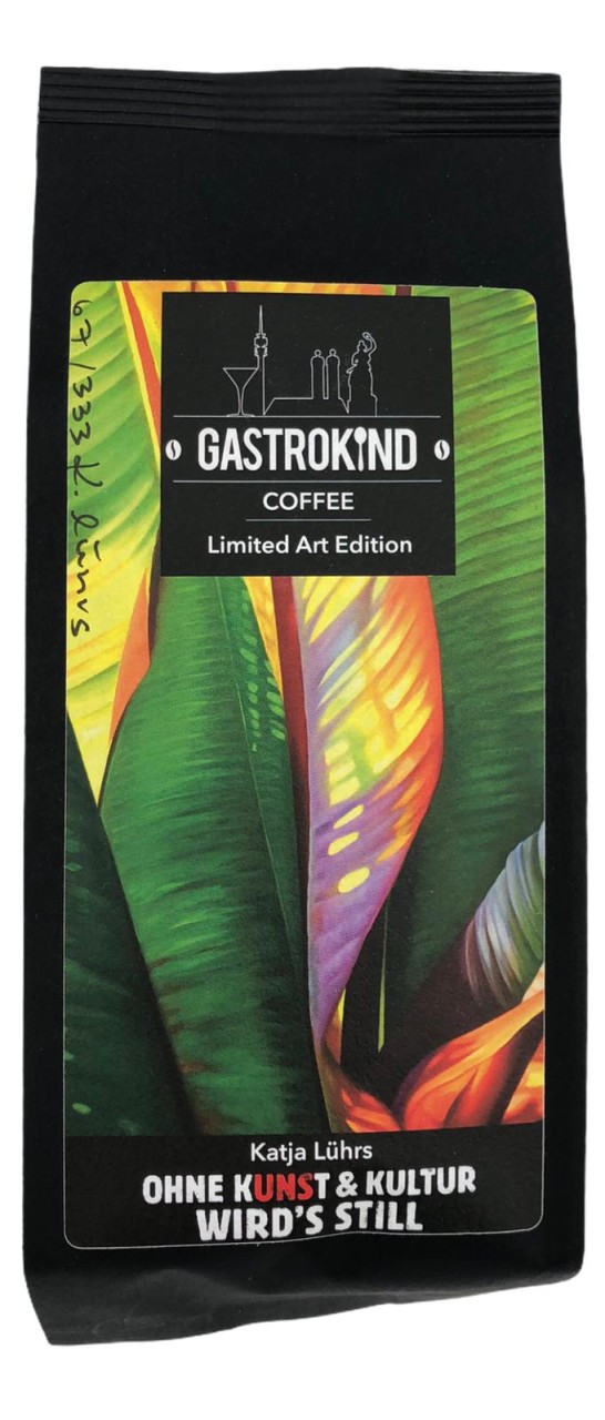 Gastrokind Coffee Limited Art Edition OHNE KUNST & KULTUR WIRD`S STILL 250g gemahlen