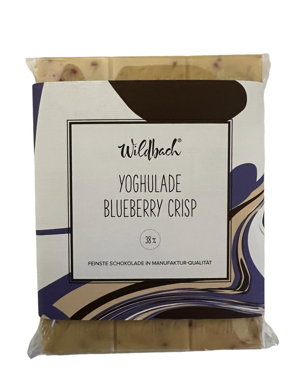 Yoghulade Blueberry Crisp 38% 70g Wildbach Schokolade