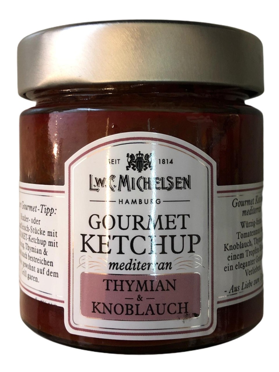 L.W.C. Michelsen Gourmet Ketschup Thymian & Knoblauch 212g