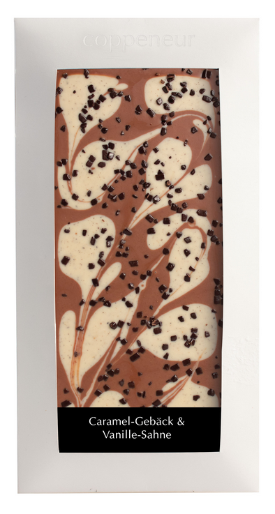 Karamellgebäck & Vanille Sahne | cuvée chocolade 85g