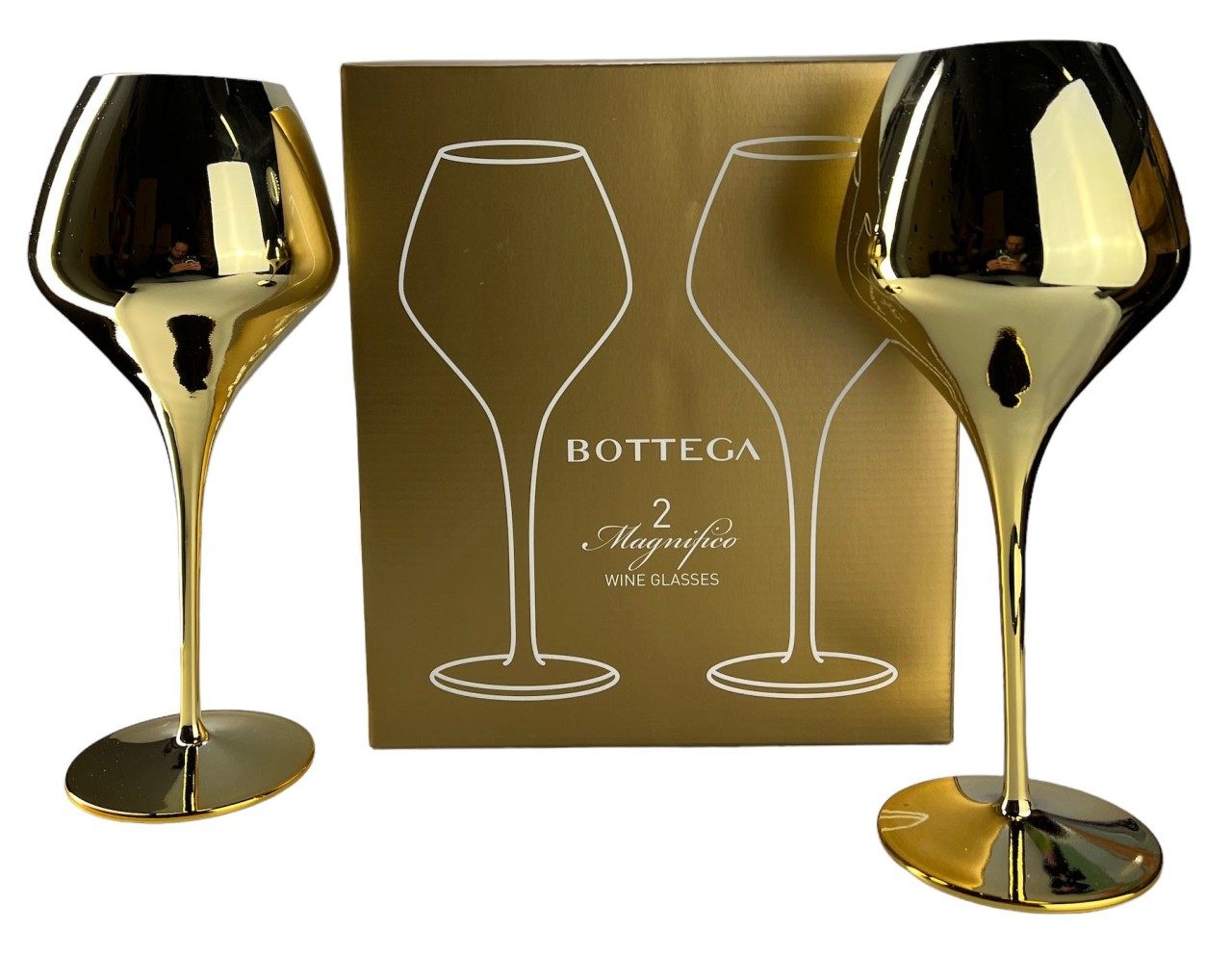 Bottega Magnifico Gold Glas 2er Pack