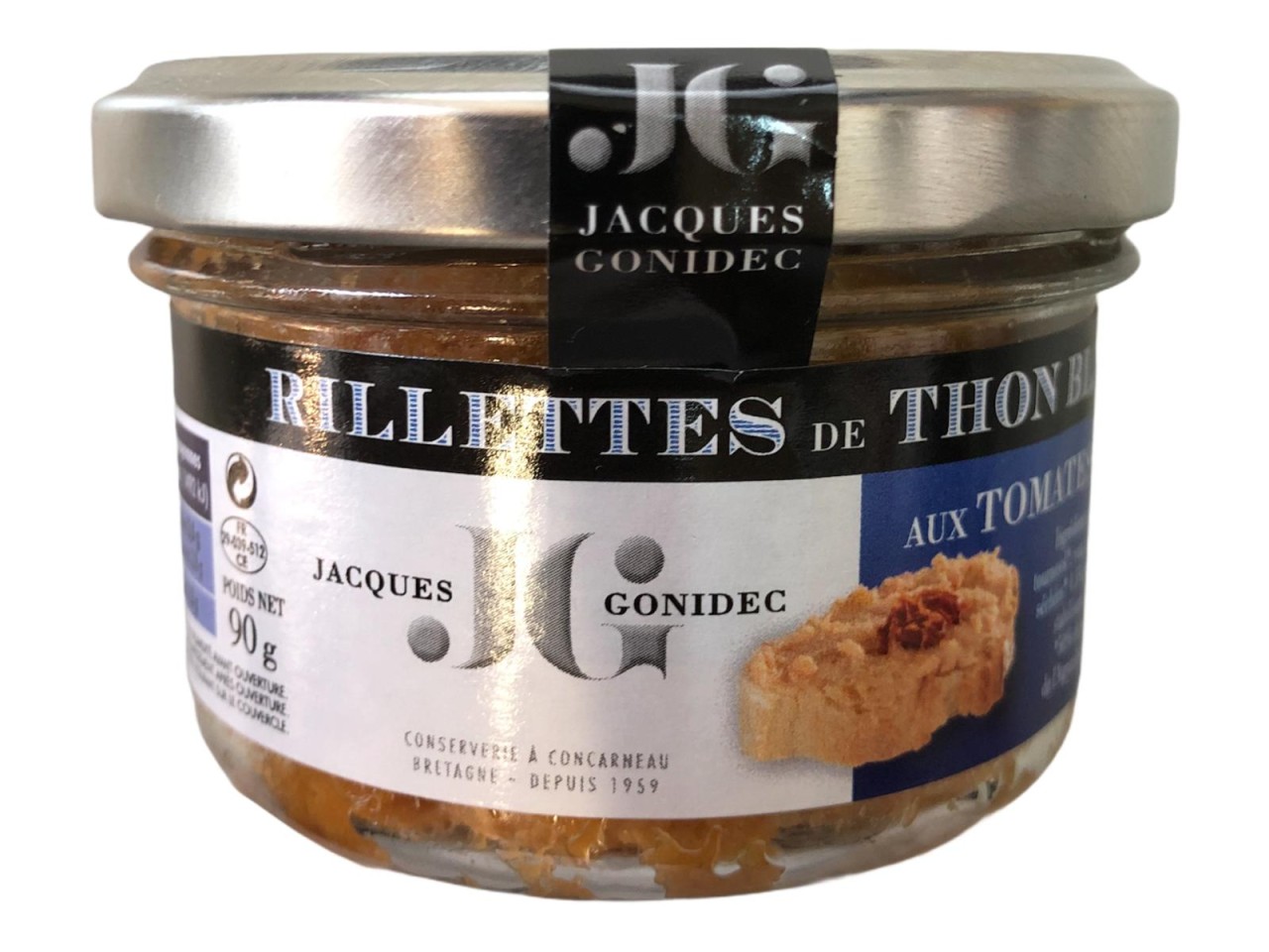 Jacques Gonidec Rillettes de Thon Blanc aux tomates Séchées (Thunfischrillettes mit getrockneten Tom