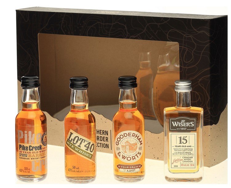 Northern Border Collection Canadian Whisky 4 x 0,05 Liter 42,35 % Vol.