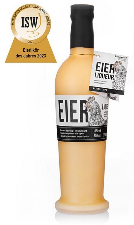 Birkenhof EIER Liqueur mit Himbeere 0,5l 18 % Vol