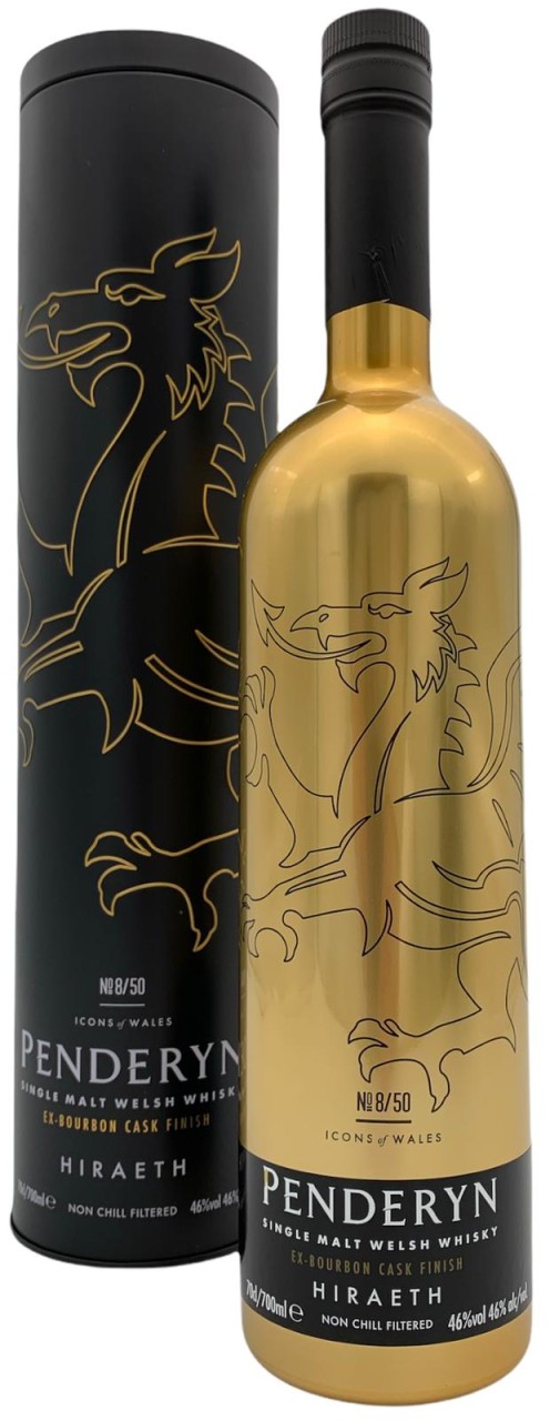 Penderyn Distillery Edition Hiraeth 46%vol Icons of Wales No. 8 Single Malt Welsh Whisky - ex-bourbo