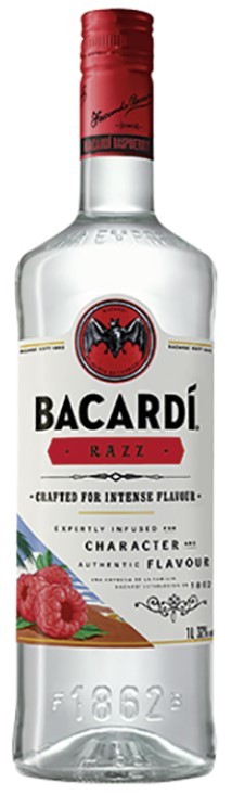 Bacardi Razz 32% Vol. 1,0 Ltr. Flasche