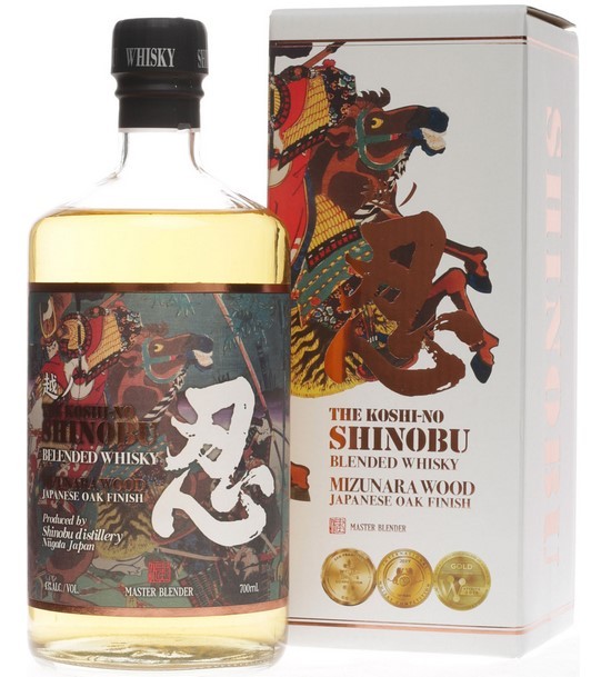 The Koshi-No Shinobu Blended Whisky Mizunara Wood Oak Finish 0,7 Liter 43 % Vol.