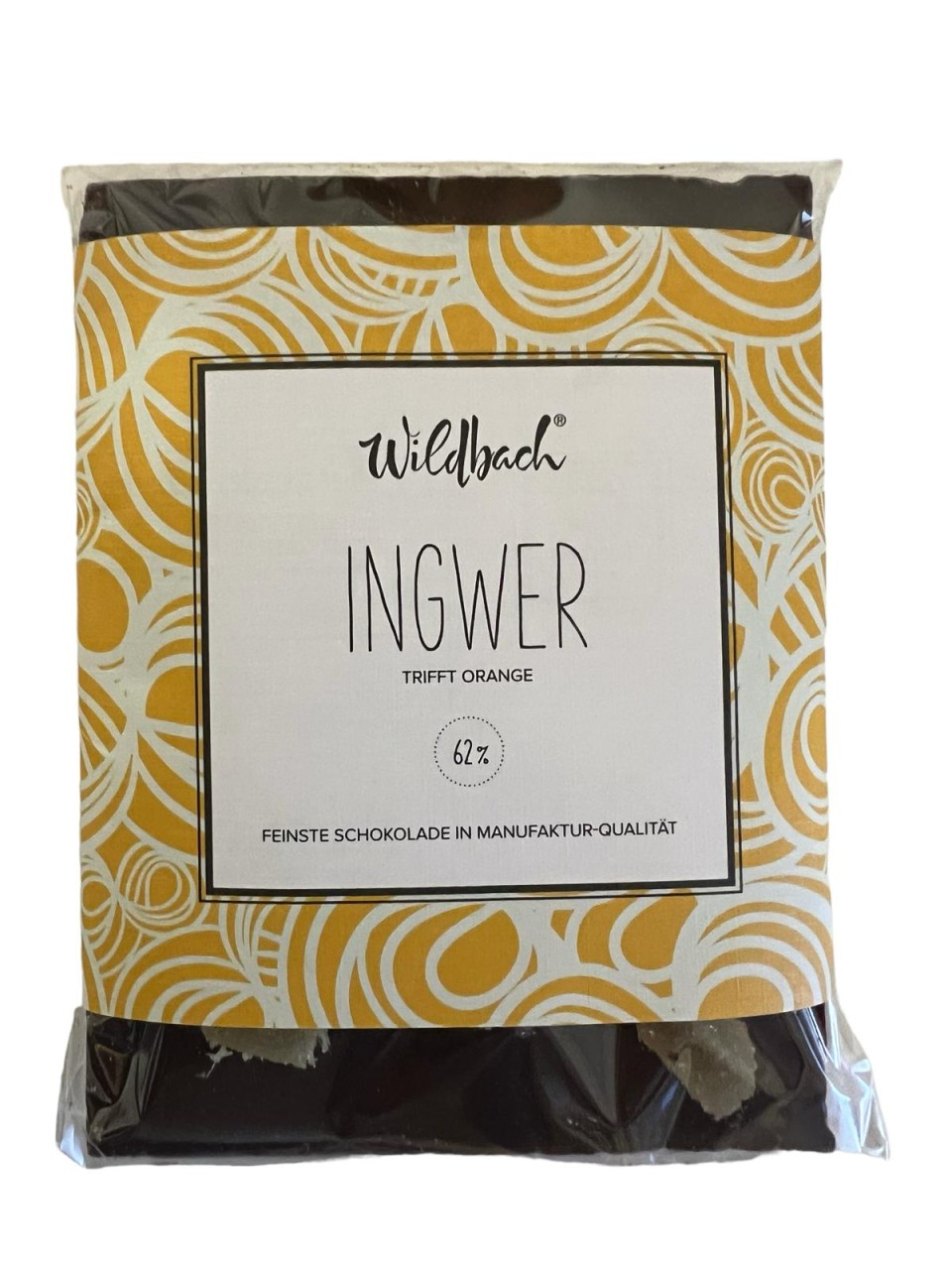 Ingwer trifft Orange 62% 70g Wildbach Schokolade