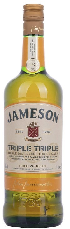 Jameson Triple Triple Irish Whiskey 1l Whisky 40% vol.