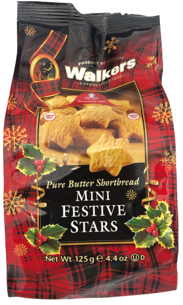 Walkers Mini Festive Stars 125 g