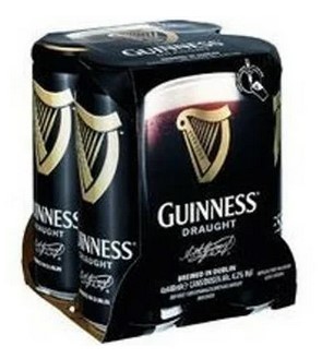 Guinness Draught Stout 4,2% 4x 0,44 ltr. inkl. DPG Pfand